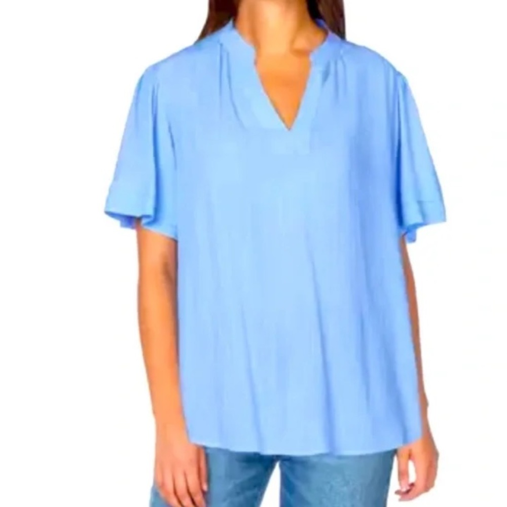 Well Worn by Costco baby blue blouse for women size medium